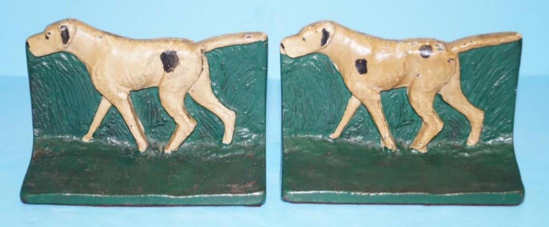 Pointer Hunting Dog Cast Iron Bookends (1 of 5)