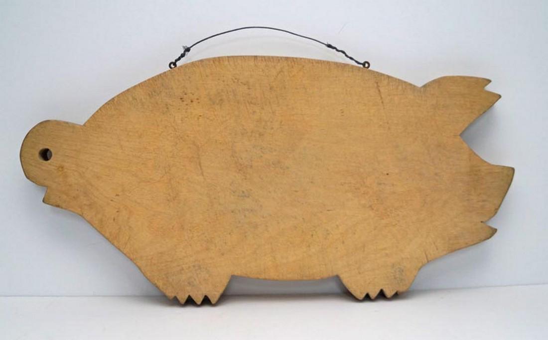Primitive Wooden Pig Cutting Board or Bread Board (1 of 3)