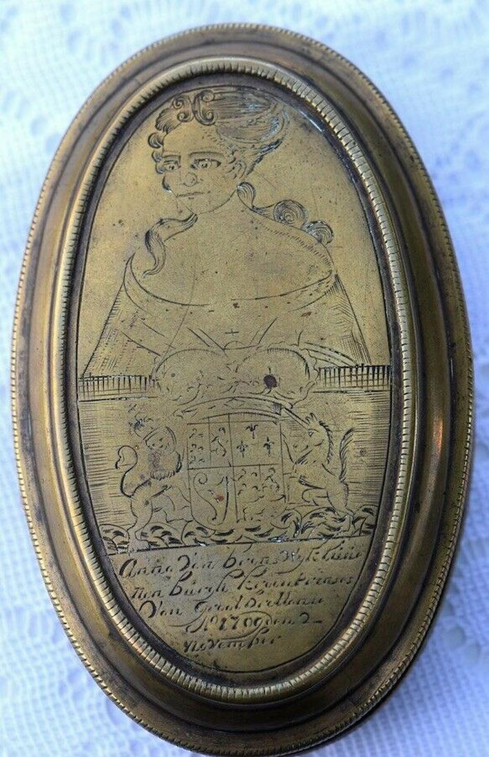 Antique Museum Quality 18th c. (1700s) Tobacco Box (1 of 4)