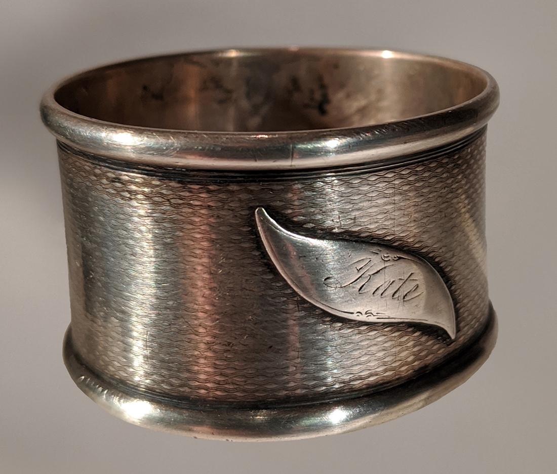 "Kate" ~  19th C Silver Child's Napkin Ring (1 of 3)