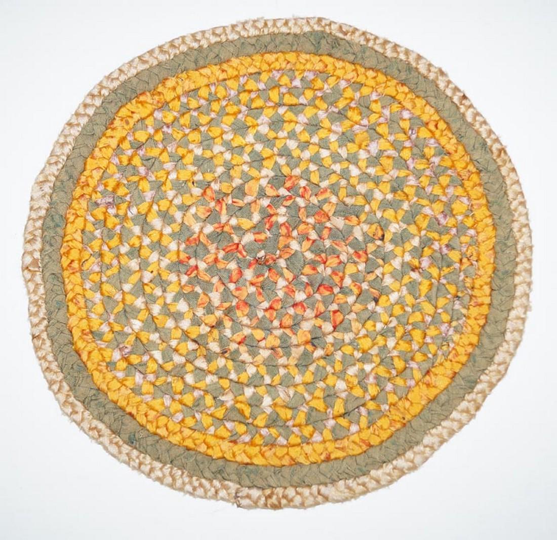 Antique Original New England Braided Mat (1 of 3)