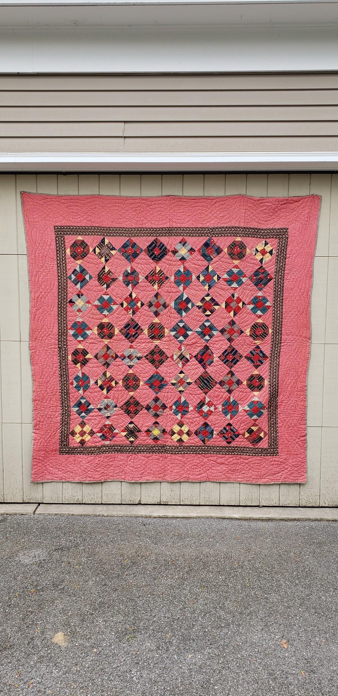 PA nine patch quilt ca 1890 (1 of 9)