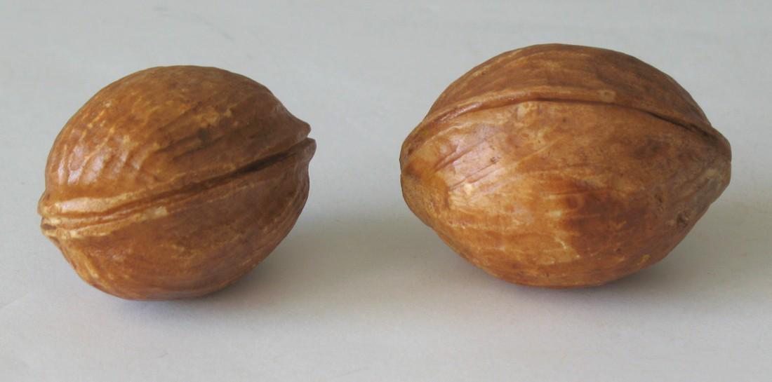 Two vintage stone walnuts. (1 of 2)