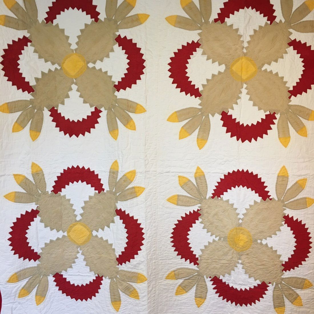 Pineapple 4 Block Antique Quilt (1 of 10)