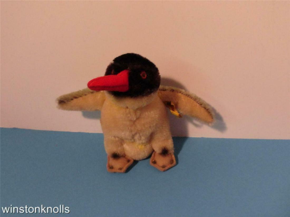 1968 STEIFF PEGGY PENGUIN 6 INCHES 14CM YELLOW TAG (1 of 12)
