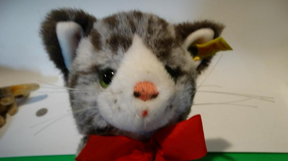 RARE STEIFF 1979 2726/22 SISSI THE GREY STRIPPED CAT (1 of 8)
