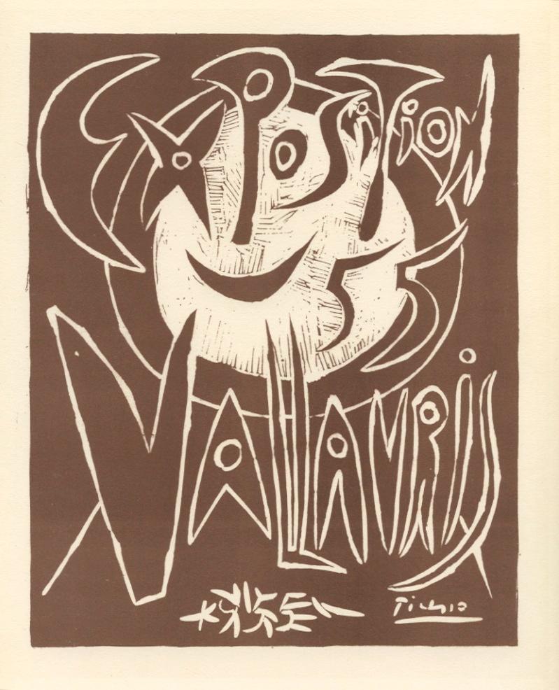 Pablo Picasso lithograph poster "Exposition Vallauris" (1 of 1)