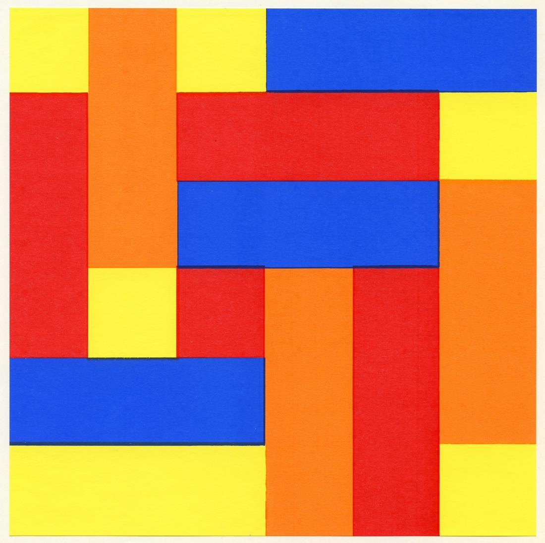 Richard Paul Lohse silkscreen "Farbenenergien in vier (1 of 1)