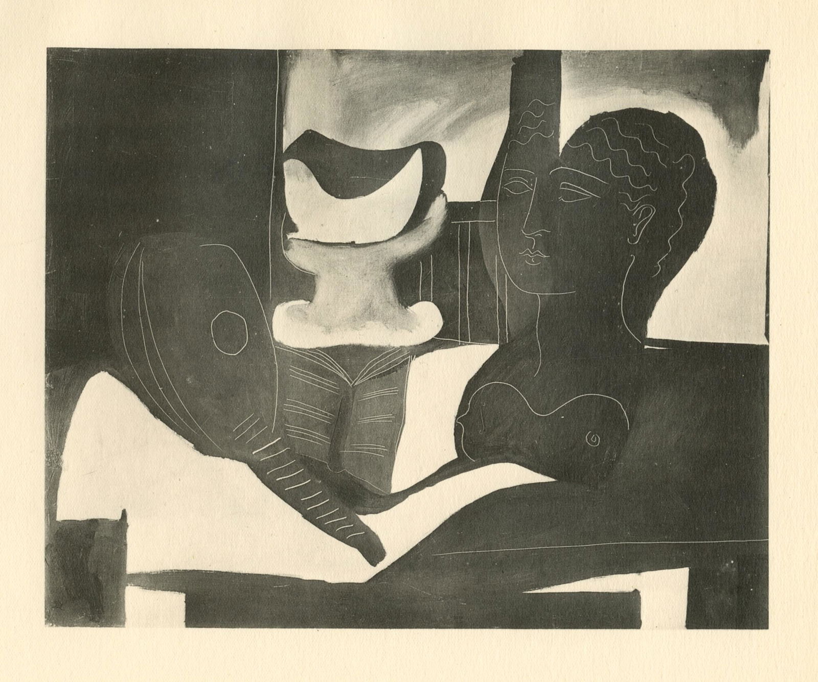 Pablo Picasso - Still Life with Guitar (1 of 1)