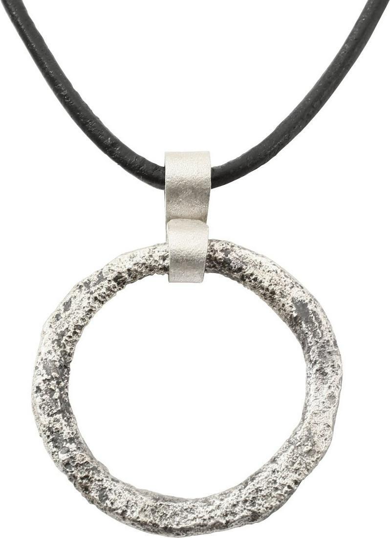 VIKING PROTECTIVE BROOCH 9th-11th CENTURY AD: Worn in numbers on the surface of the jerkin, these small metal brooches provided a measure of protection against sword cuts and, in fact, were a form of armor. See current Public Television programmi