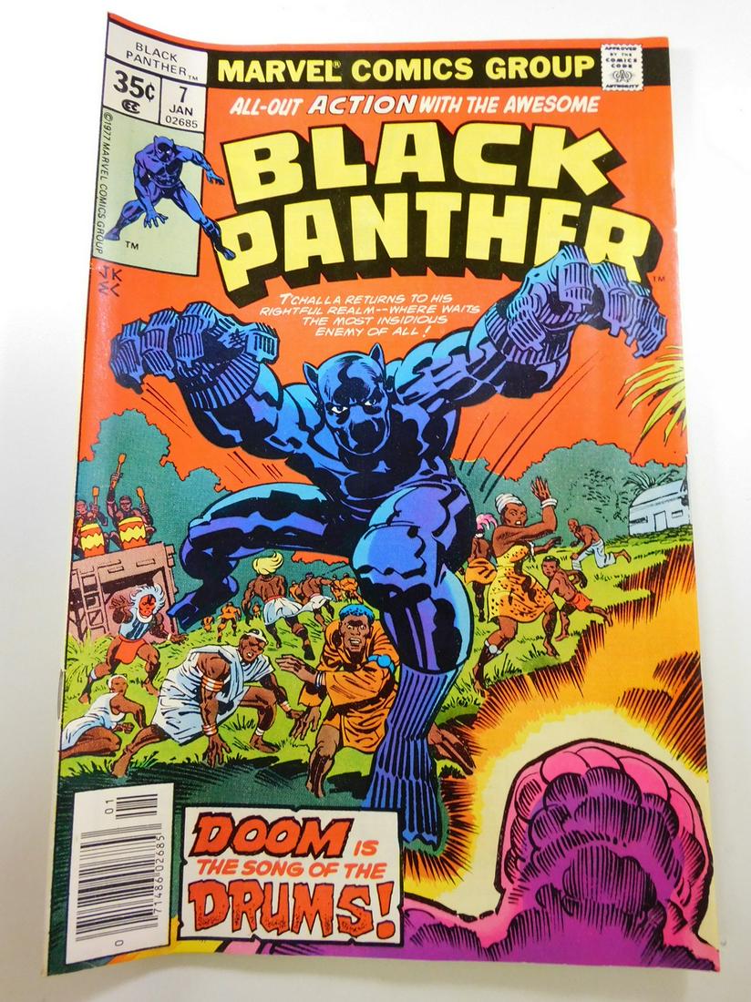 Black Panther #7: No Reserve! Black Panther #7. FN- Shipping: Individual Comics: Flat-rate of $9.99 (1-8 comics) or $19.99 (9+ comics) to anywhere within the contiguous U.S. International: Foreign shipping rates are de