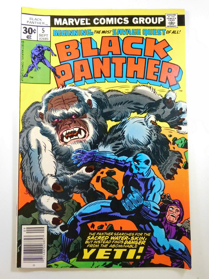 Black Panther #5: No Reserve! Black Panther #5. FN+ Shipping: Individual Comics: Flat-rate of $9.99 (1-8 comics) or $19.99 (9+ comics) to anywhere within the contiguous U.S. International: Foreign shipping rates are de