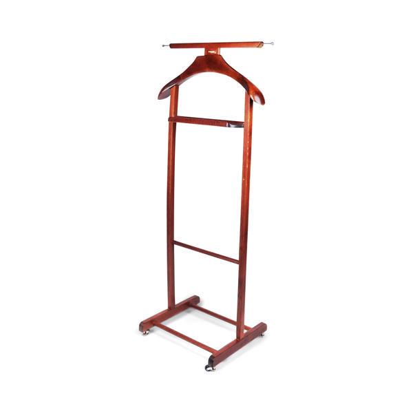 Vintage Fratelli Reguitti Rolling Clothes Valet: A handsome and practical mid-century Italian Modern valet by Fratelli Reguitti in the style of Ico Parisi. A beautiful decoratorÂ’s piece for men or women. In excellent vintage condition with origi
