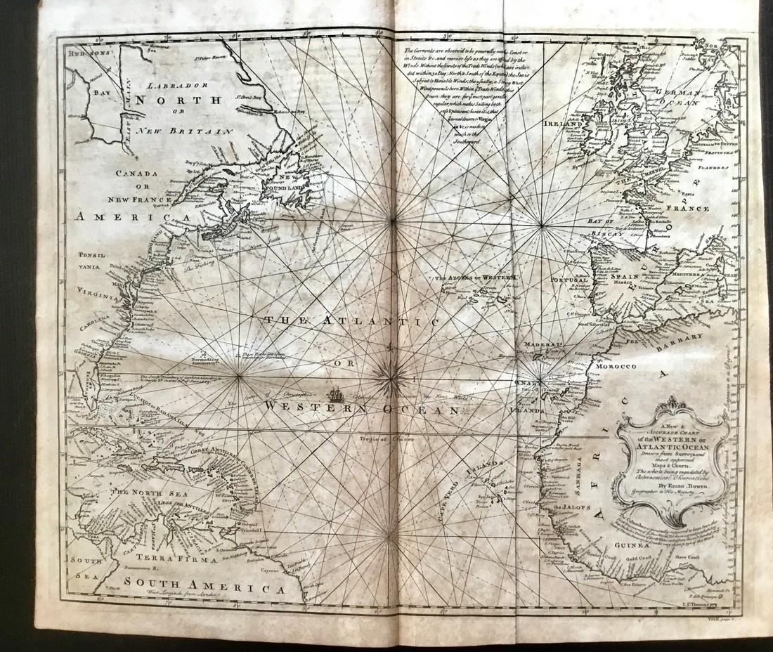 North Atlantic trade routes. Portolano style (1 of 2)