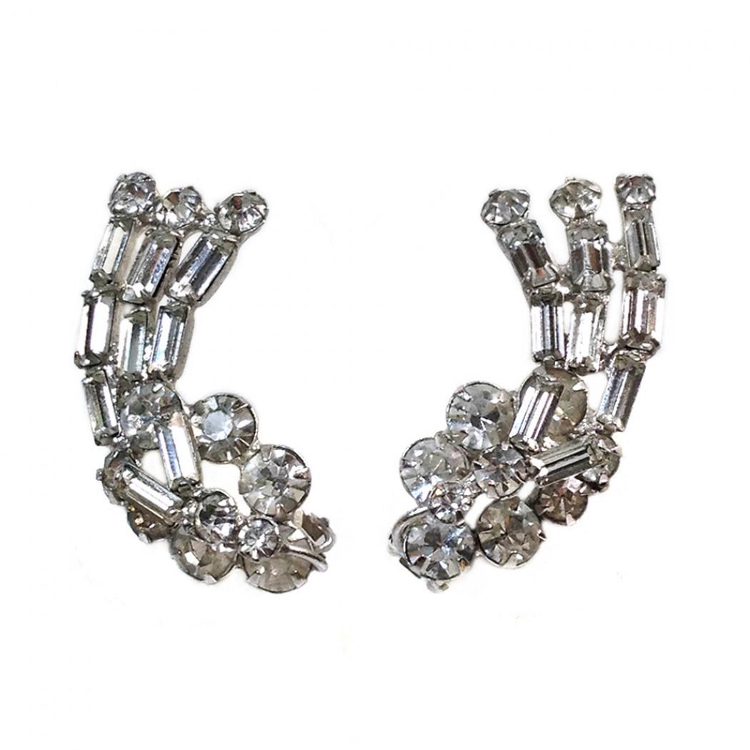 D&E Juliana Clear Rhinestone Earrings (1 of 3)