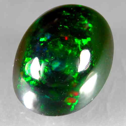3.90 CTS NATURAL EHIOPIAN BLACK OPAL OVAL SHAPE GOOD (1 of 1)