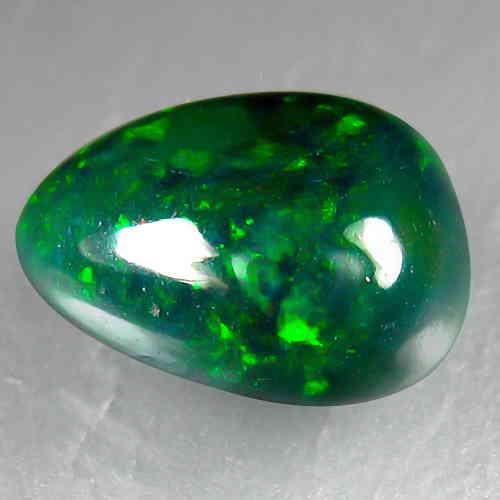 2.35 CTS NATURAL EHIOPIAN BLACK OPAL PEAR SHAPE GOOD (1 of 1)