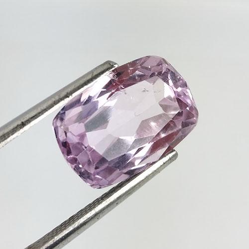 6.60 CTS NATURAL KUNZITE CUSHION SHAPE LOOSE GEMSTONES (1 of 4)