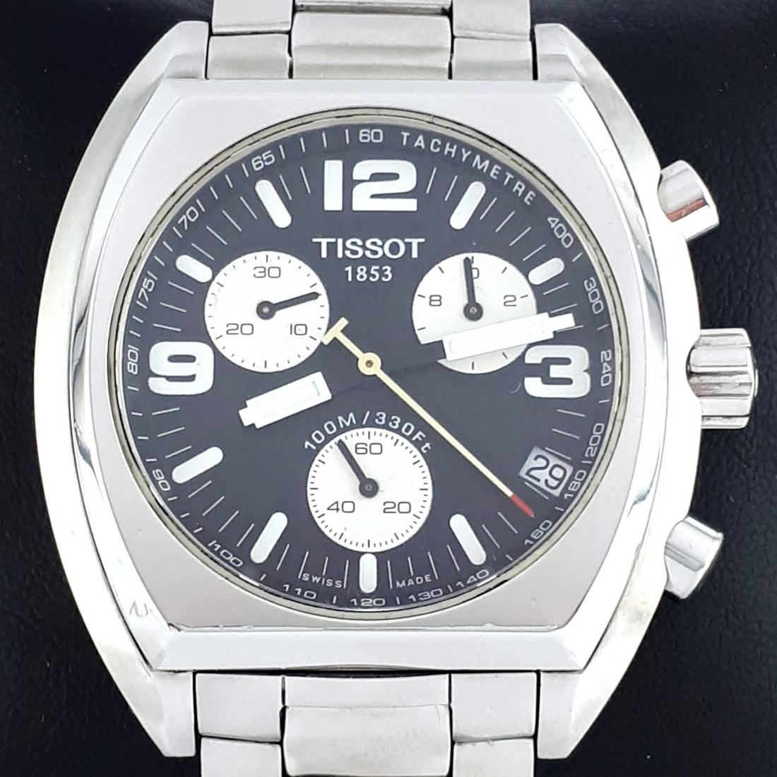 Tissot - Chronograph - Ref:SKS-BC - Men - 2000-2010: Brand: Tissot Model: Chronograph Ref: SKS-BC Gender: Men Movement: Quartz Type: Analogue wristwatch Total Lenght: 18 cm / 7,09 inch (Including Watch Case) Case Size: 47 x 42 mm / 1,85 x 1,65 Inch
