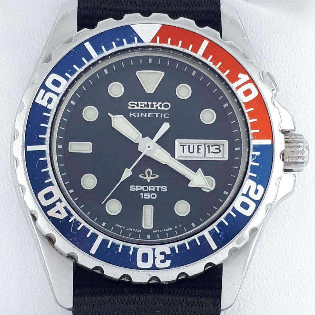 Seiko kinetic sports 150 deals