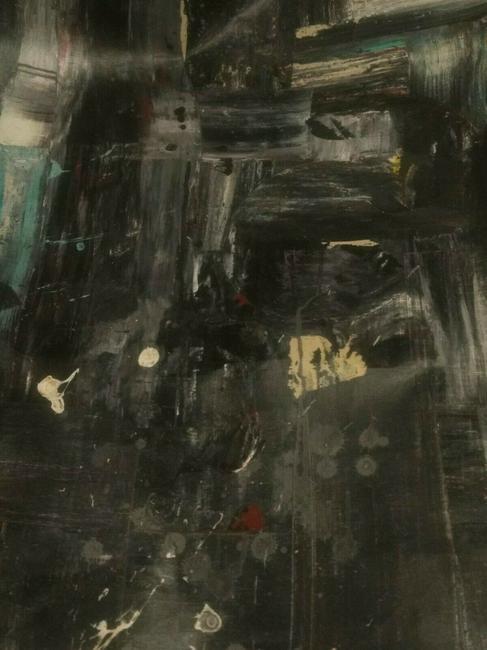 Abstract Composition: Title: "Abstract Composition" Artist: Attributed to Andre Lanskoy Printing Date: (Russian/French, 1902-1976) Medium: Oil on Canvas Size/Format:Approximately 21 1/2X35 1/4 inches Publisher:Signed 'Lans