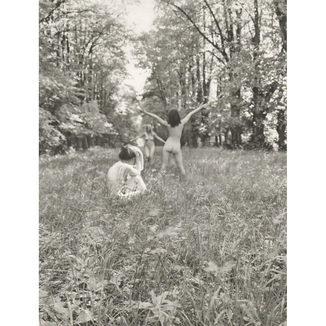KARIN SZEKESSY - Nudes in the Field: No Reserve! Artist: KARIN SZEKESSY Print Title: Nudes in the Field Medium: Sheet-fed Gravure Printing Date: 1960's Printed in France Image Size approx: 11 X 8.5 inches Karin Szekessy is a German photo