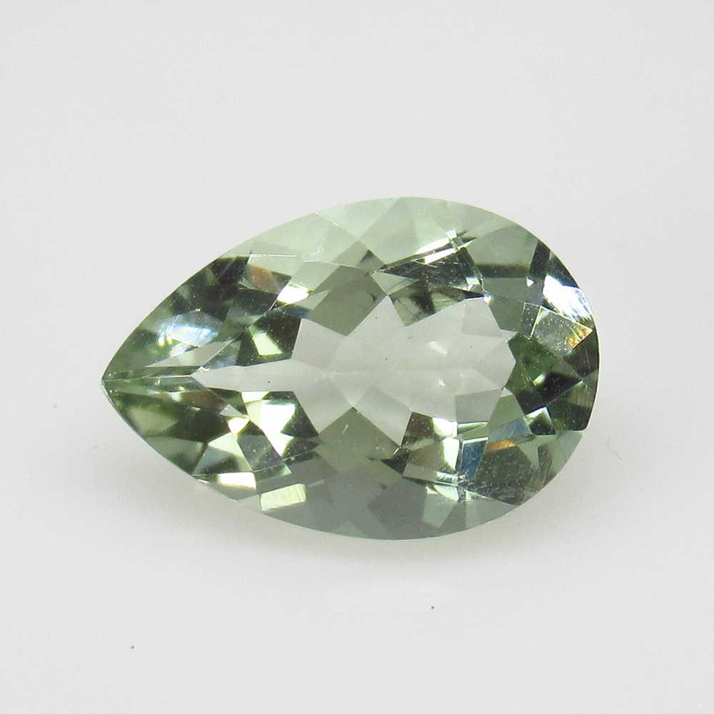 3.65 Ctw Natural Green Amethyst Pear Cut (1 of 2)