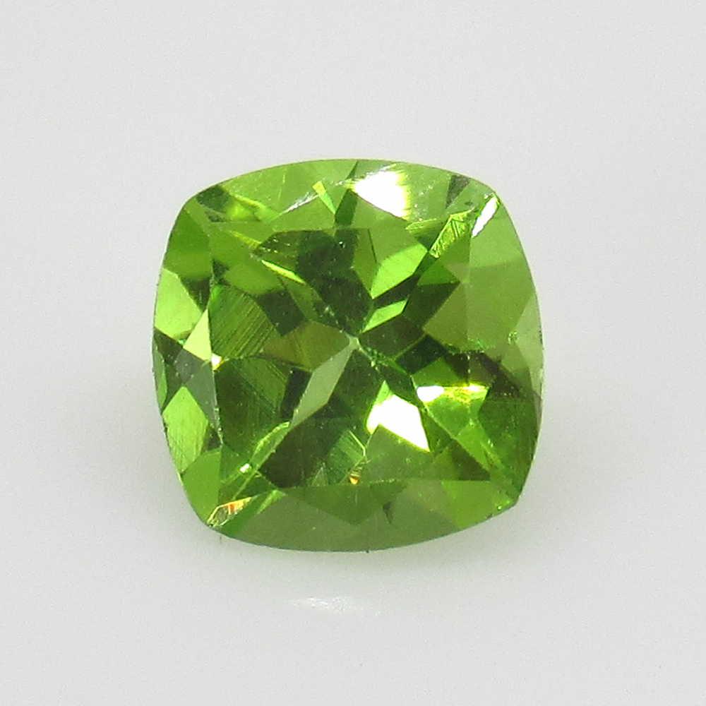 1.62 Ctw Natural Pakistan Peridot Cushion Cut: No Reserve! Title: 1.62 Ctw Natural Pakistan Peridot Cushion Cut Stone Clarity: VVS Gemstones: Peridot Carat Weights: 1.62 Size/Dimensions: 7.20 x 7.20 x 4.80 mm Additional Information: Top Class Lust
