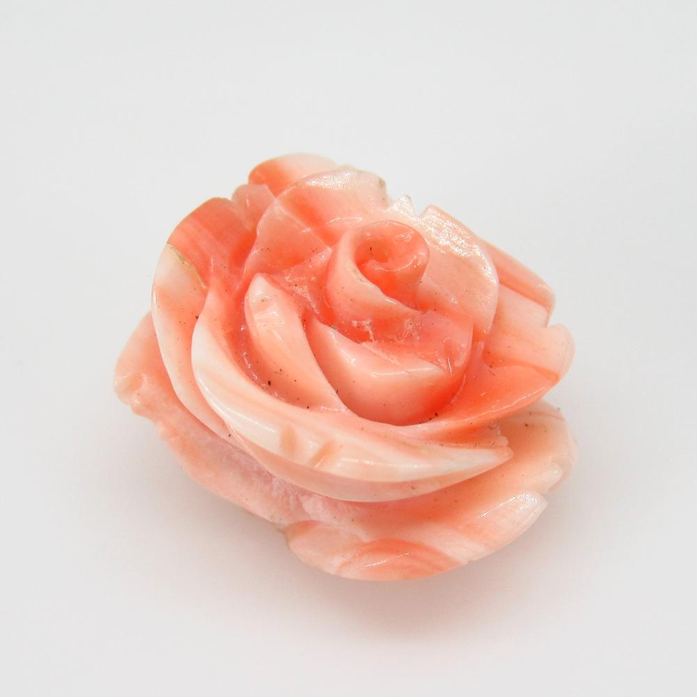 14.20 Ct Natural Real Rose Flower Cut Japanese Coral (1 of 2)