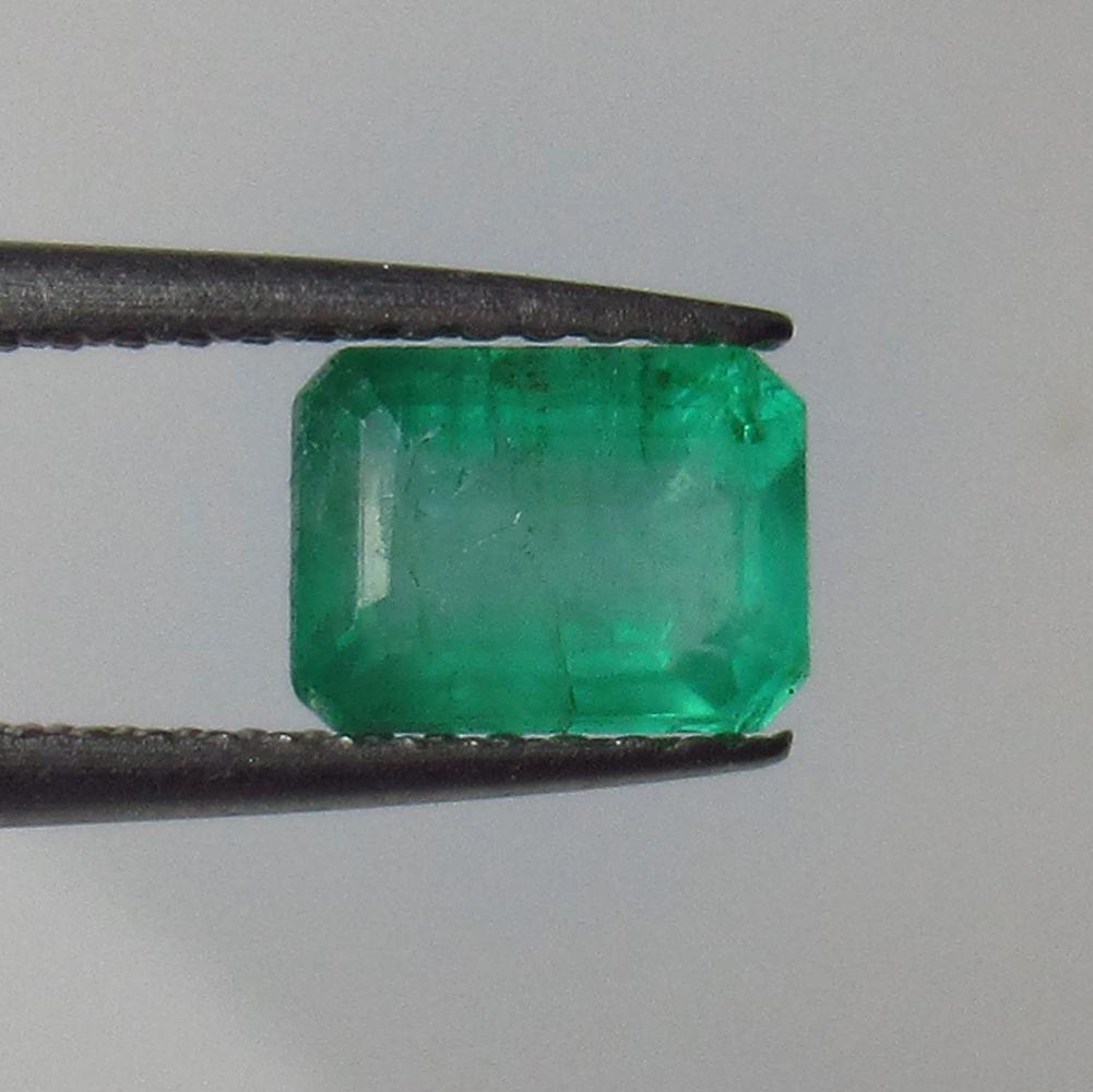 1.11 Ct Natural Zambian Emerald Octagon Cut (1 of 2)