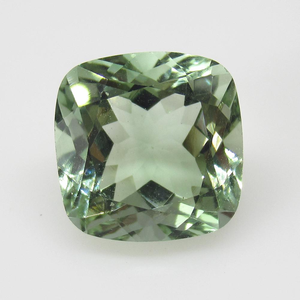 7.35 Ct Natural Green Amethyst Cushion Cut (1 of 2)