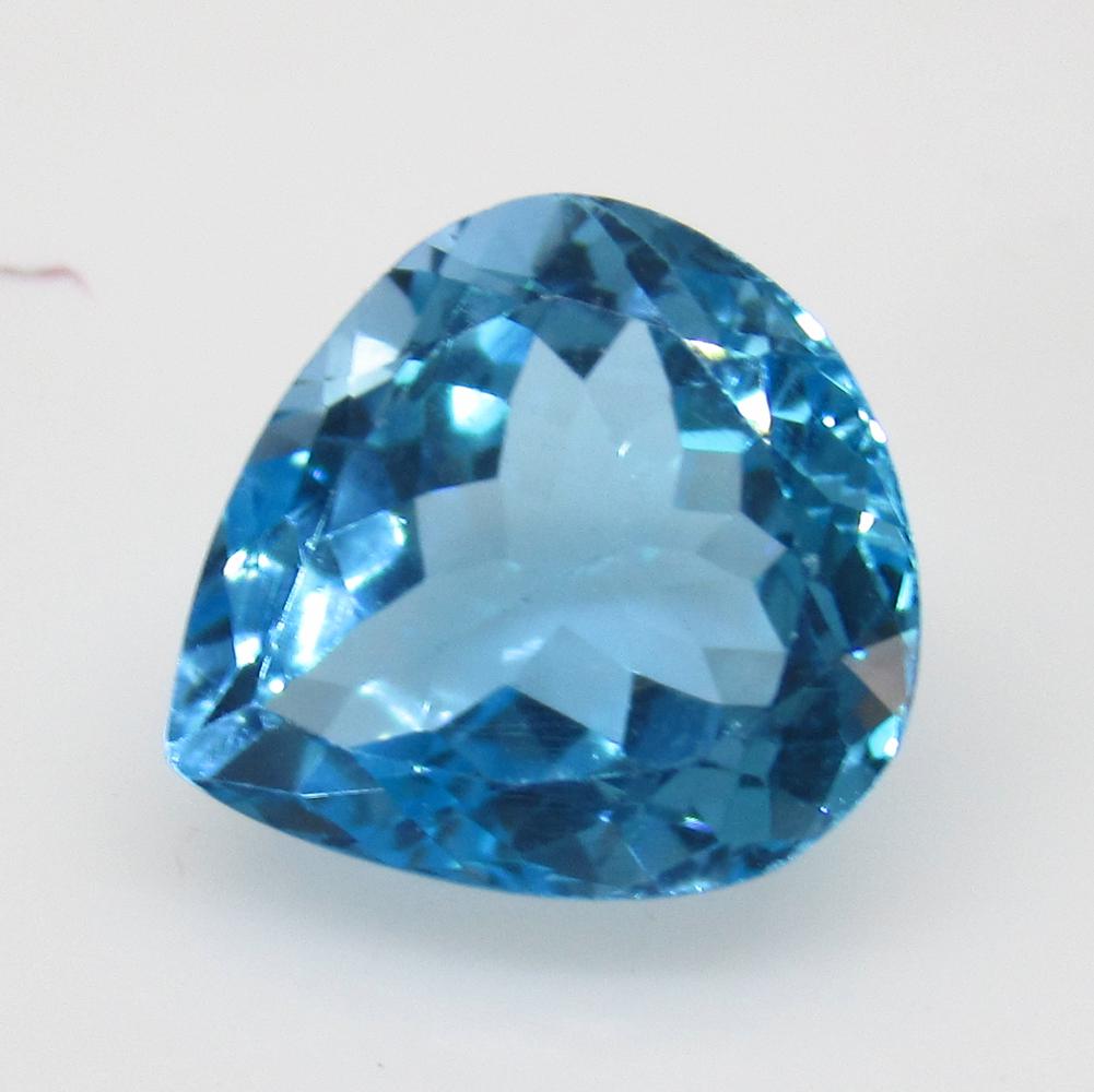 7.17 Ct Natural Blue Topaz Pear Cut (1 of 2)