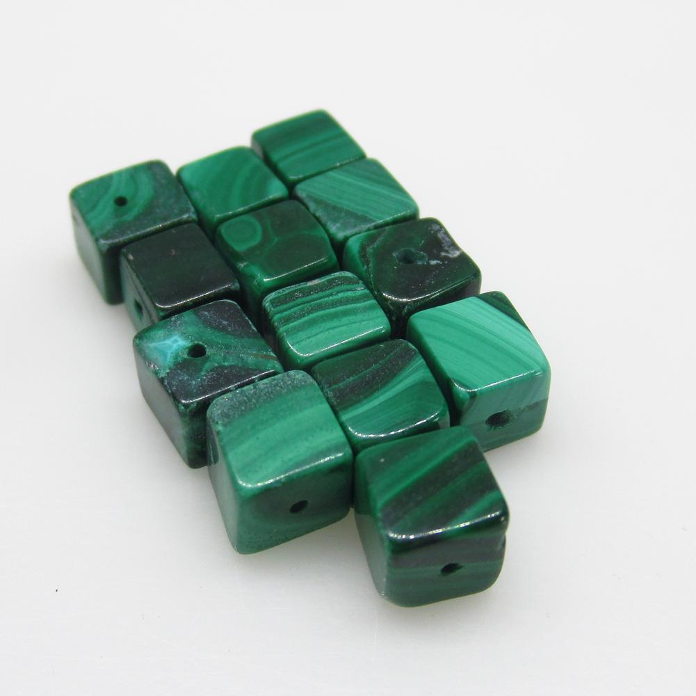 23.26 Ct Natural 11 Green Malachite Drilled Square (1 of 2)