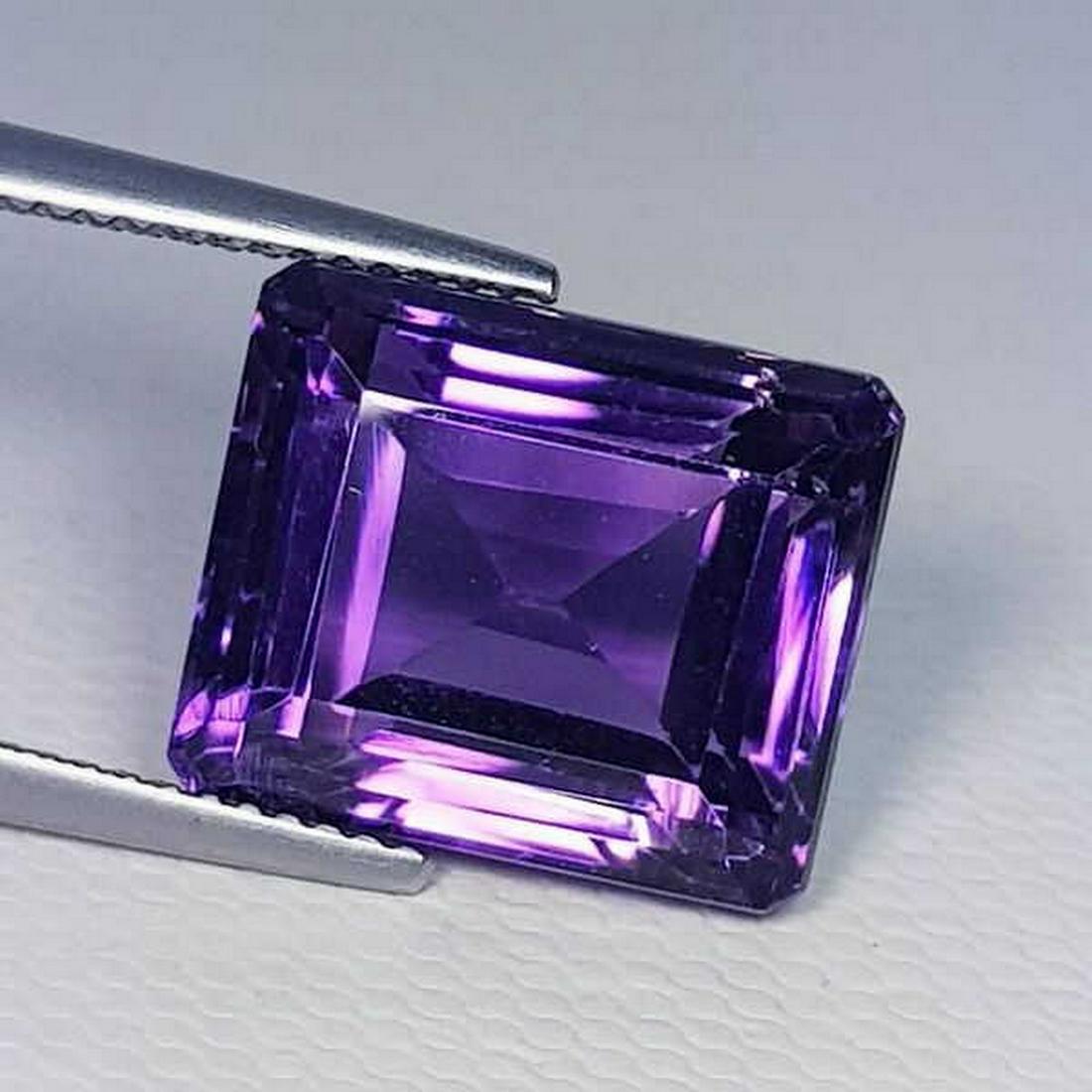 Natural Amethyst Emerald Cut 11.47 ct (1 of 6)