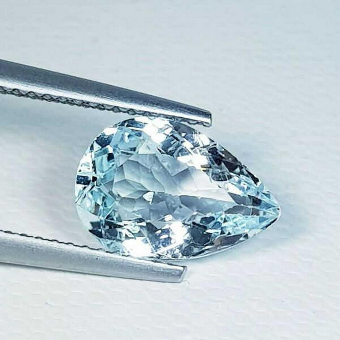 2.72 ct Natural Aquamarine Pear Cut (1 of 5)
