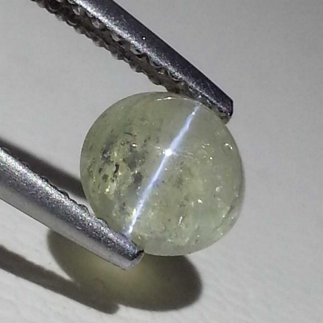 Natural Chrysoberyl Cat's Eye 1.34 ct: No Reserve! Title: Natural Chrysoberyl Cat's Eye 1.34 ct Color/Clarity: Opaque Gemstones: Loosegemstone Carat Weights: 1.34 Size/Dimensions: 6.20 x 6.20 x 3.60 Additional Information: Round - Srilanka