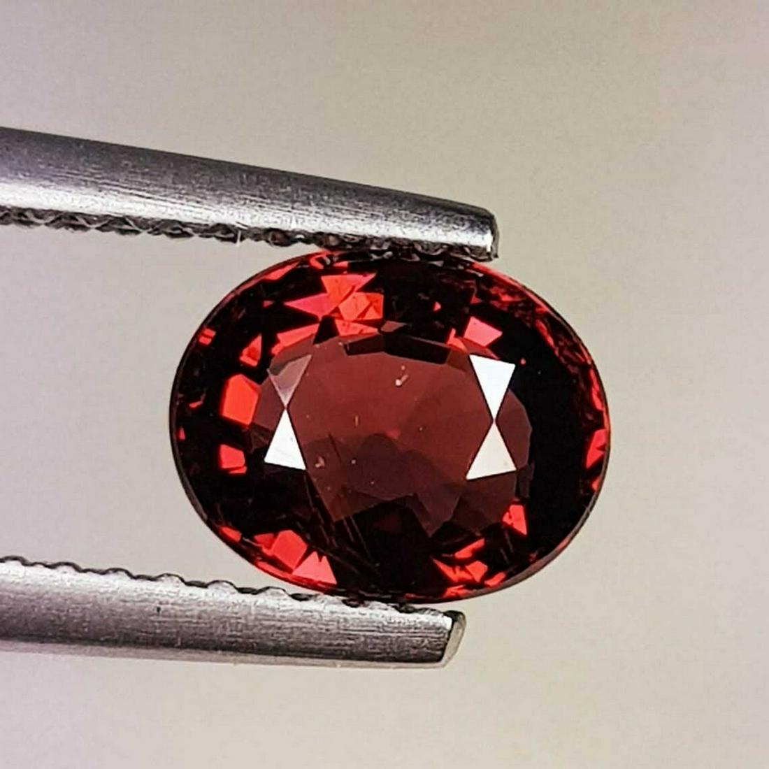 Natural Rhodolite Garnet Oval Cut 1.57 ct: No Reserve! Title: Natural Rhodolite Garnet Oval Cut 1.57 ct Color/Clarity: VVS - VS Gemstones: Gemstones Carat Weights: 1.57 Size/Dimensions: 7.30 x 5.90 x 3.90 Additional Information: Oval - Burma S