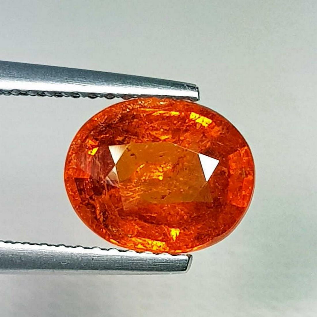 3.08 ct Natural Spessartite Garnet Oval Cut (1 of 1)