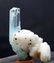Aquamarine Crystal on Feldspar , Terminated Aquamarine - 3