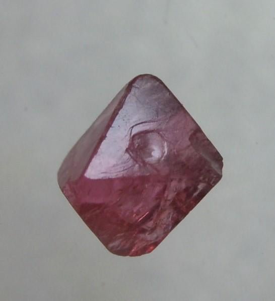 1.3 CT RUBY CRYSTAL - UNTREATED GEMSTONE: Title: 1.3 CT RUBY CRYSTAL - UNTREATED GEMSTONE Origin: Mogok Township, Mandalay Region, Myanmar Size: 0.7x0.65x0.52 cm / 0.26 gram Description: sharp bi-pyramidal ruby crystal with minor inclusions a
