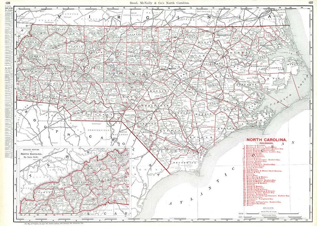Rand, McNally & Co.'S New Business Atlas Map of North (1 of 1)
