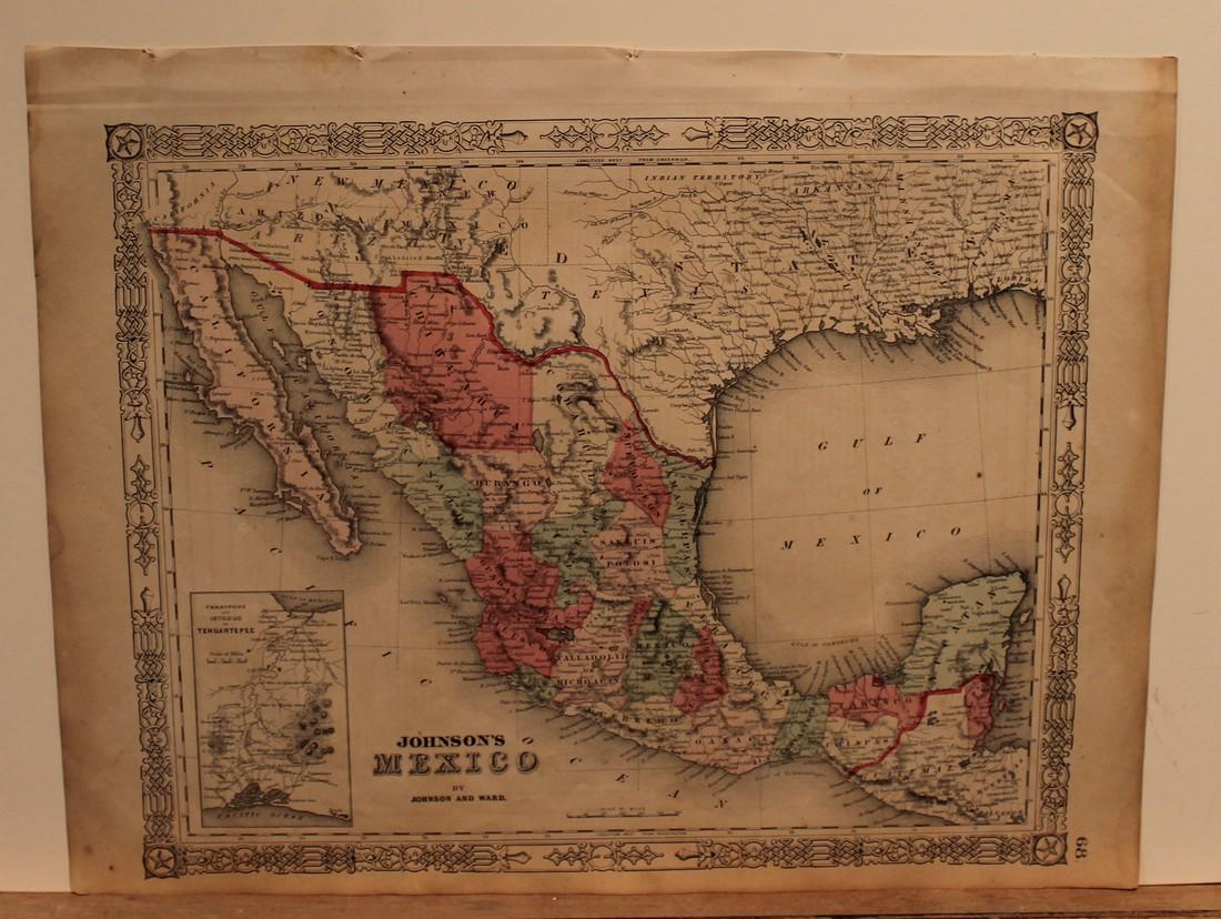 1859 Map of Mexico (1 of 3)