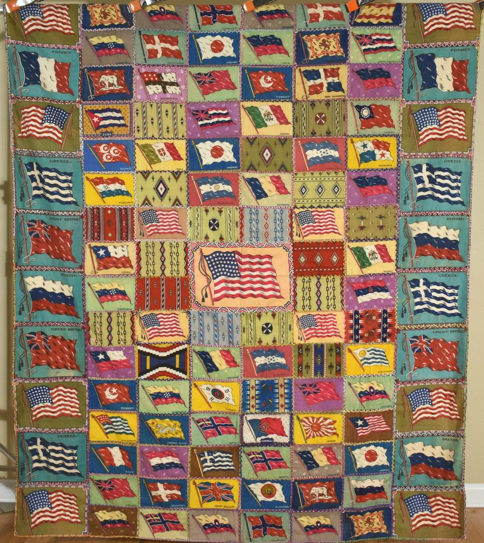 1920's Cigar Flannel Premium Flag Spread (1 of 9)