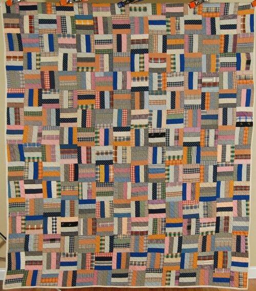 Vintage 20's Roman Stripe Antique Quilt (1 of 9)