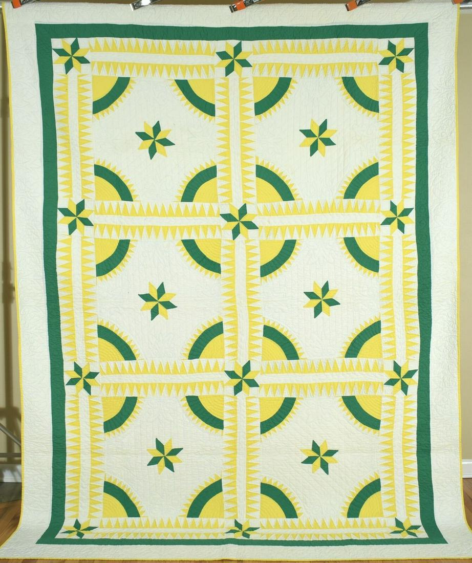 Vintage 40's New York Beauty Antique Quilt (1 of 8)