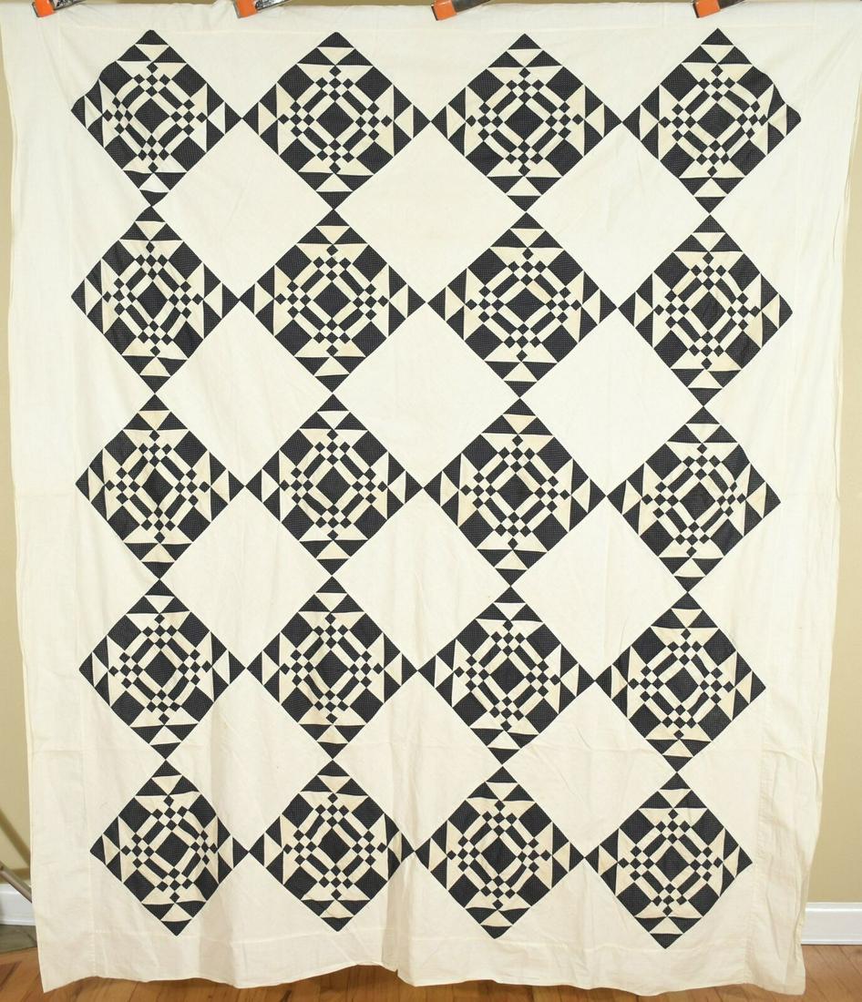 Vintage 1890's "Young Man's Fancy" Antique Quilt Top (1 of 7)