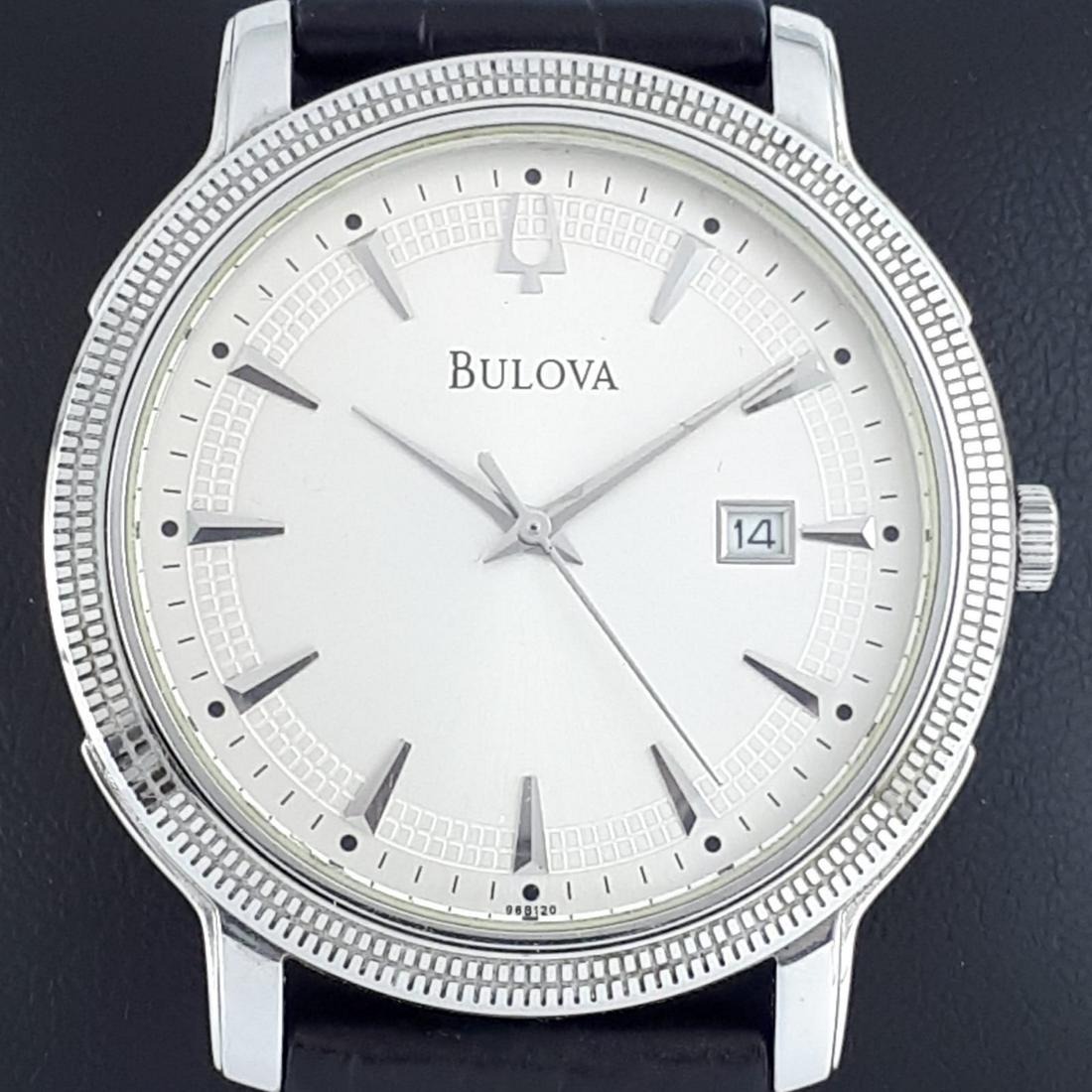 Bulova - Ref:C860839 - Men - 2011-present: Brand: Bulova Ref: C860839 Gender: Men Movement: Quartz Type: Analogue wristwatch Total Lenght: 23,5 cm / 9,25 inch (Including Watch Case) Case Size: 40 mm / 1,57 Inch Bracelet Material: Origin