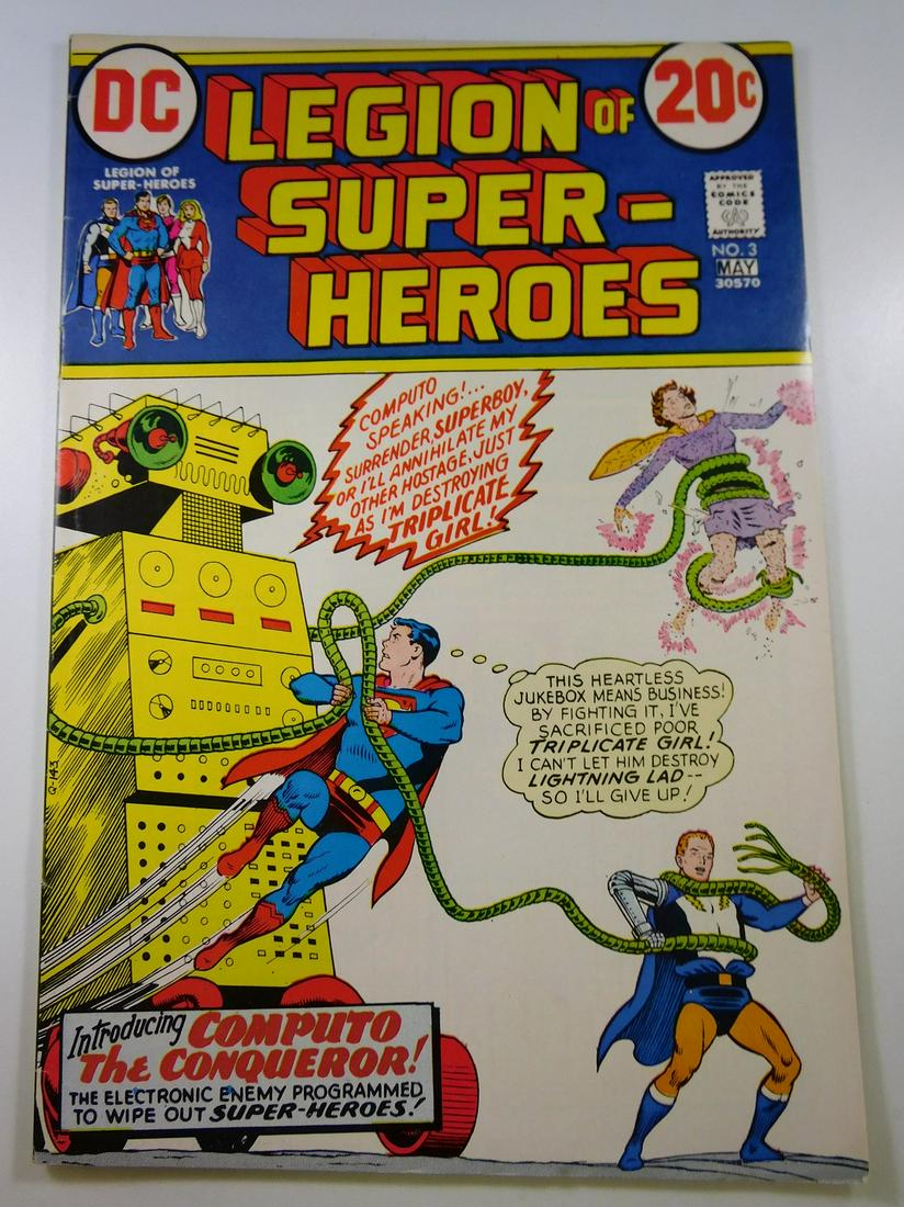 Legion of Super-Heroes #3: No Reserve! Legion of Super-Heroes #3 FN Shipping: Individual Comics: Flat-rate of $9.99 (1-8 comics) or $19.99 (9+ comics) to anywhere within the contiguous U.S. International: Foreign shipping rates