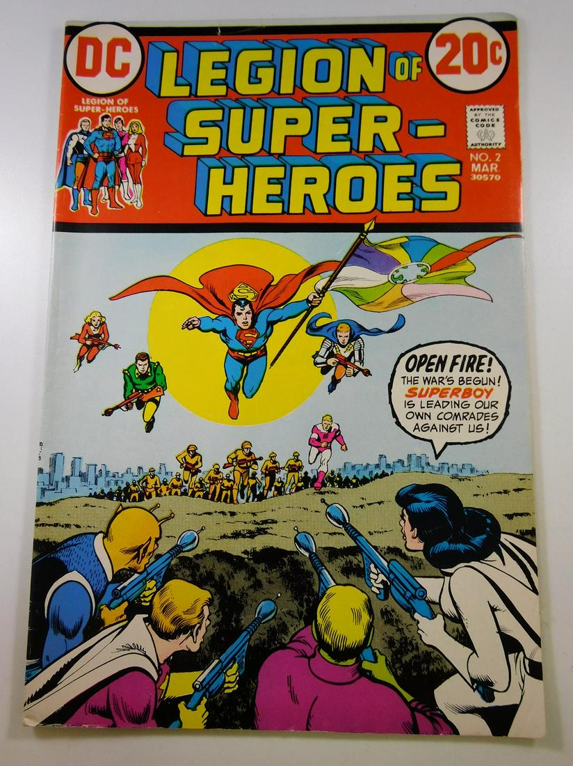 Legion of Super-Heroes #2: No Reserve! Legion of Super-Heroes #2 FN Shipping: Individual Comics: Flat-rate of $9.99 (1-8 comics) or $19.99 (9+ comics) to anywhere within the contiguous U.S. International: Foreign shipping rates
