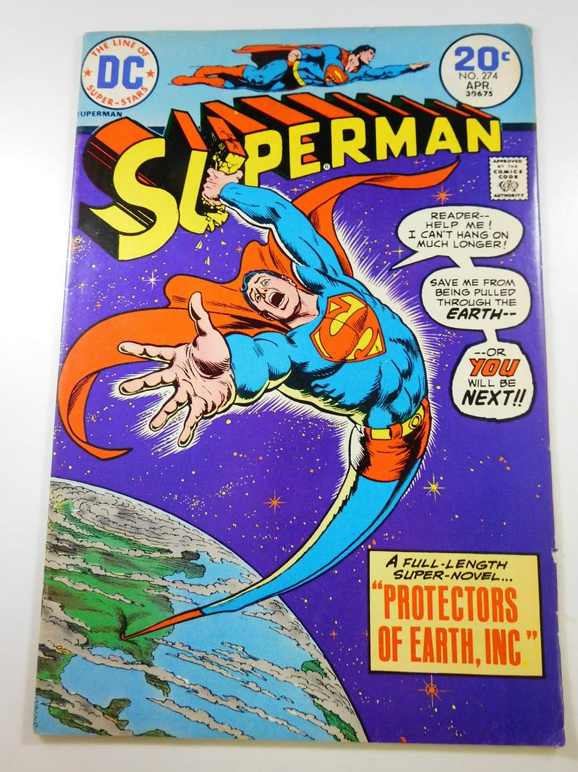 Superman #274: No Reserve! Superman #274 FN+ Shipping: Individual Comics: Flat-rate of $9.99 (1-8 comics) or $19.99 (9+ comics) to anywhere within the contiguous U.S. International: Foreign shipping rates are determ